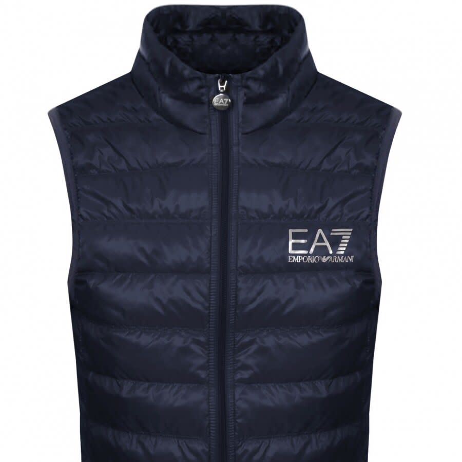 Image number 2 for EA7 Emporio Armani Quilted Gilet Blue