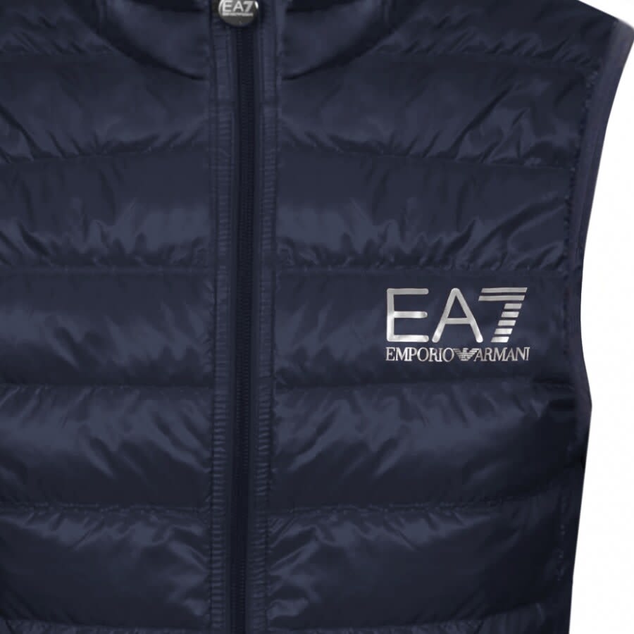 Image number 3 for EA7 Emporio Armani Quilted Gilet Blue