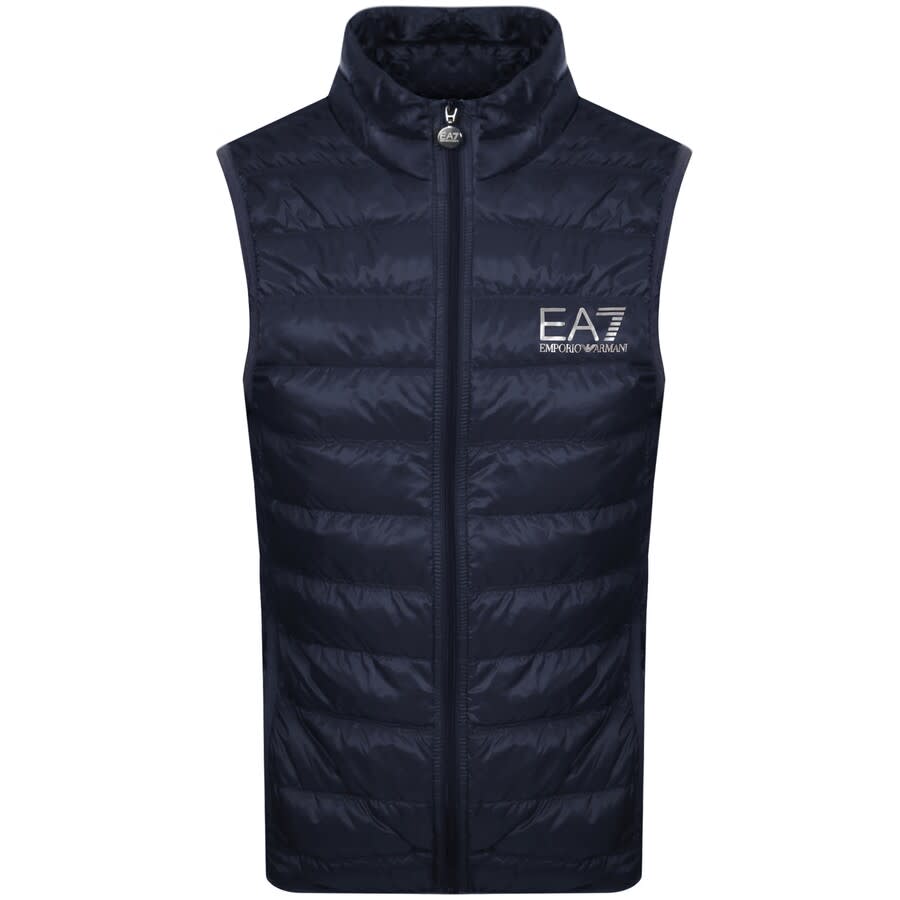 Image number 1 for EA7 Emporio Armani Quilted Gilet Blue