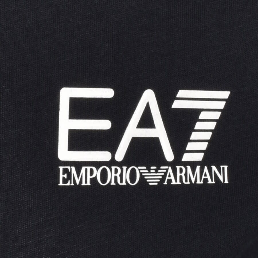 Image number 3 for EA7 Emporio Armani Logo Hoodie Navy