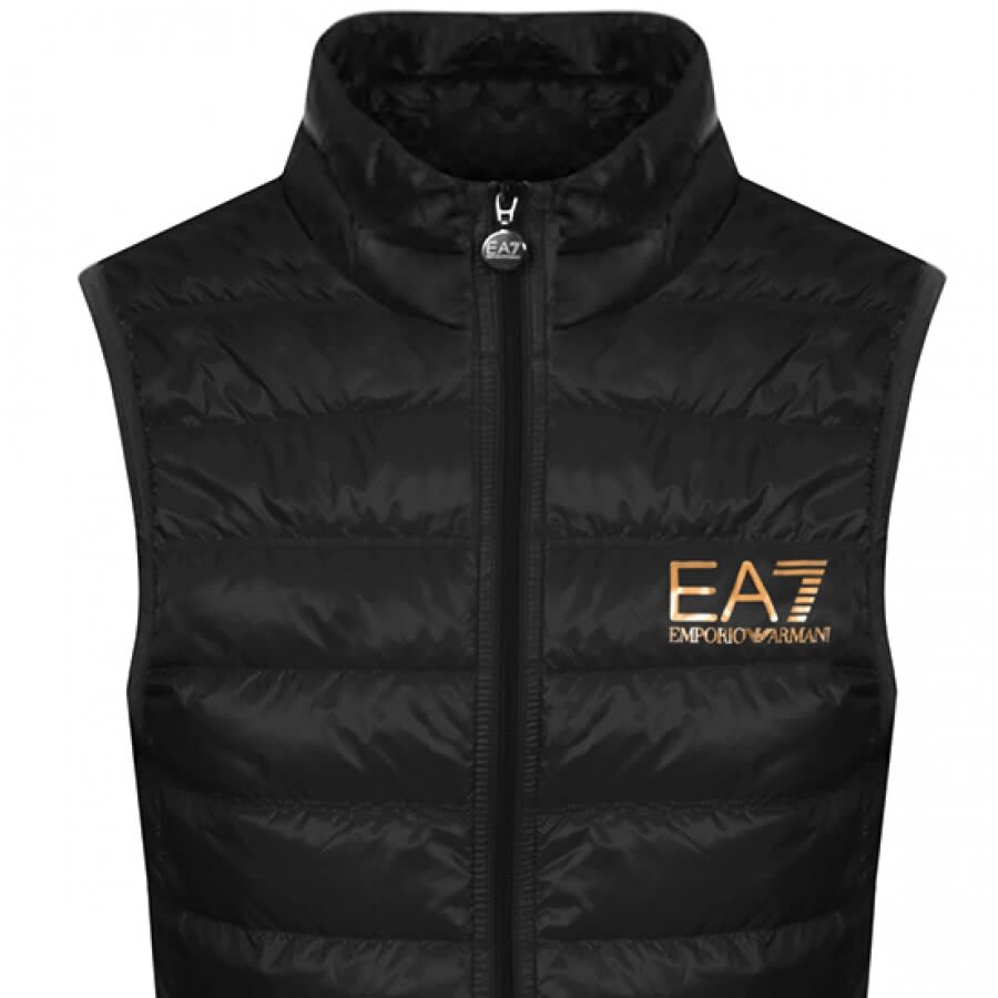Image number 2 for EA7 Emporio Armani Quilted Gilet Black