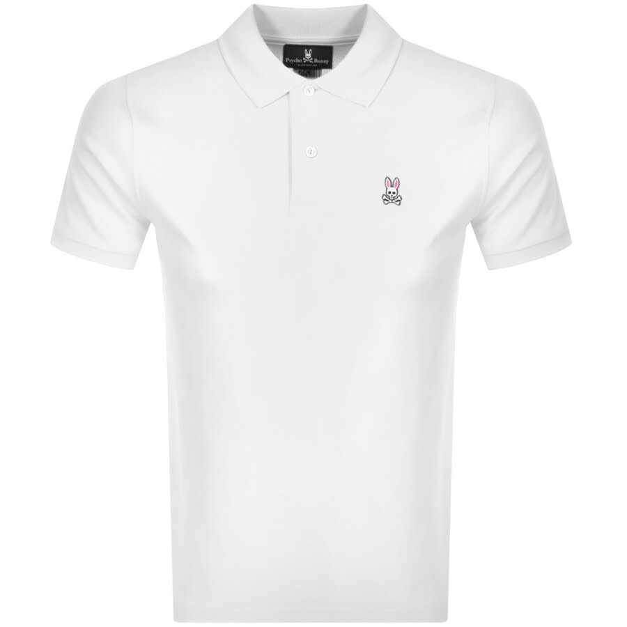 Image number 1 for Psycho Bunny Classic Polo T Shirt White