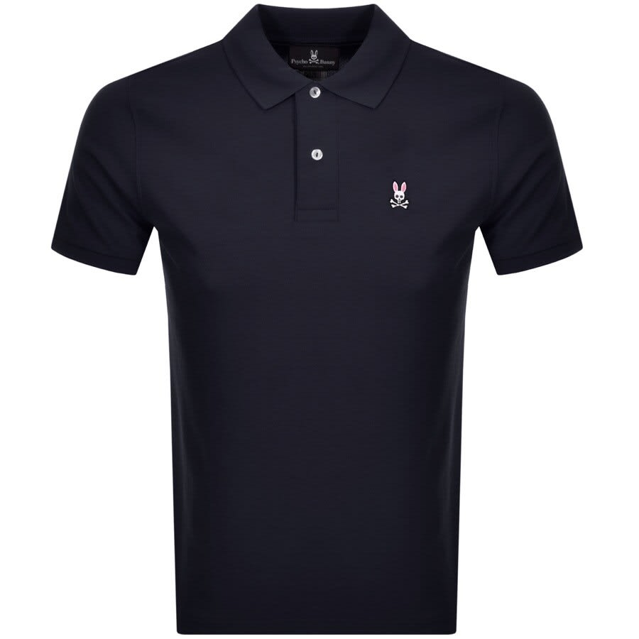 Image number 1 for Psycho Bunny Classic Polo T Shirt Navy