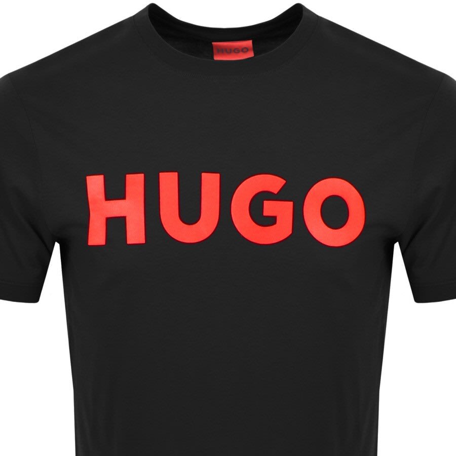 Image number 2 for HUGO Dulivio Crew Neck Short Sleeve T Shirt Black