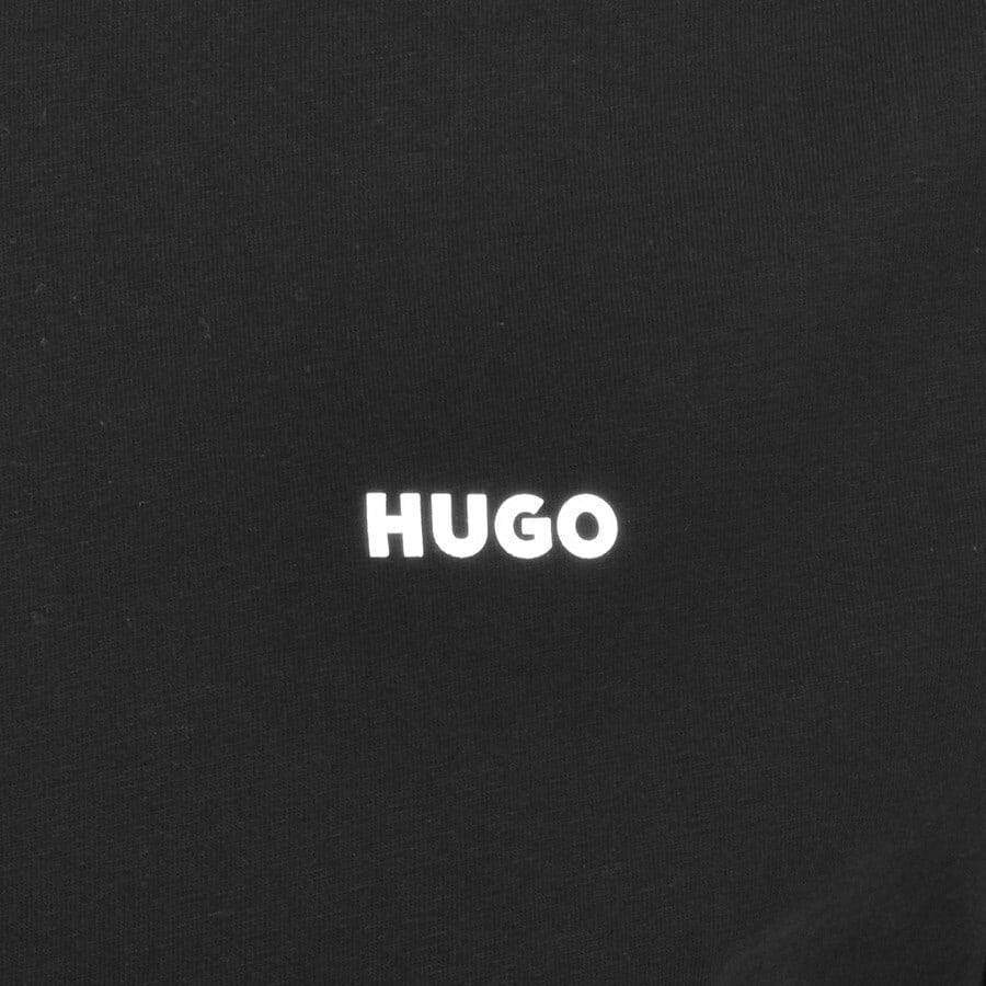 Image number 3 for HUGO Dero222 Crew Neck Short Sleeve T Shirt Black