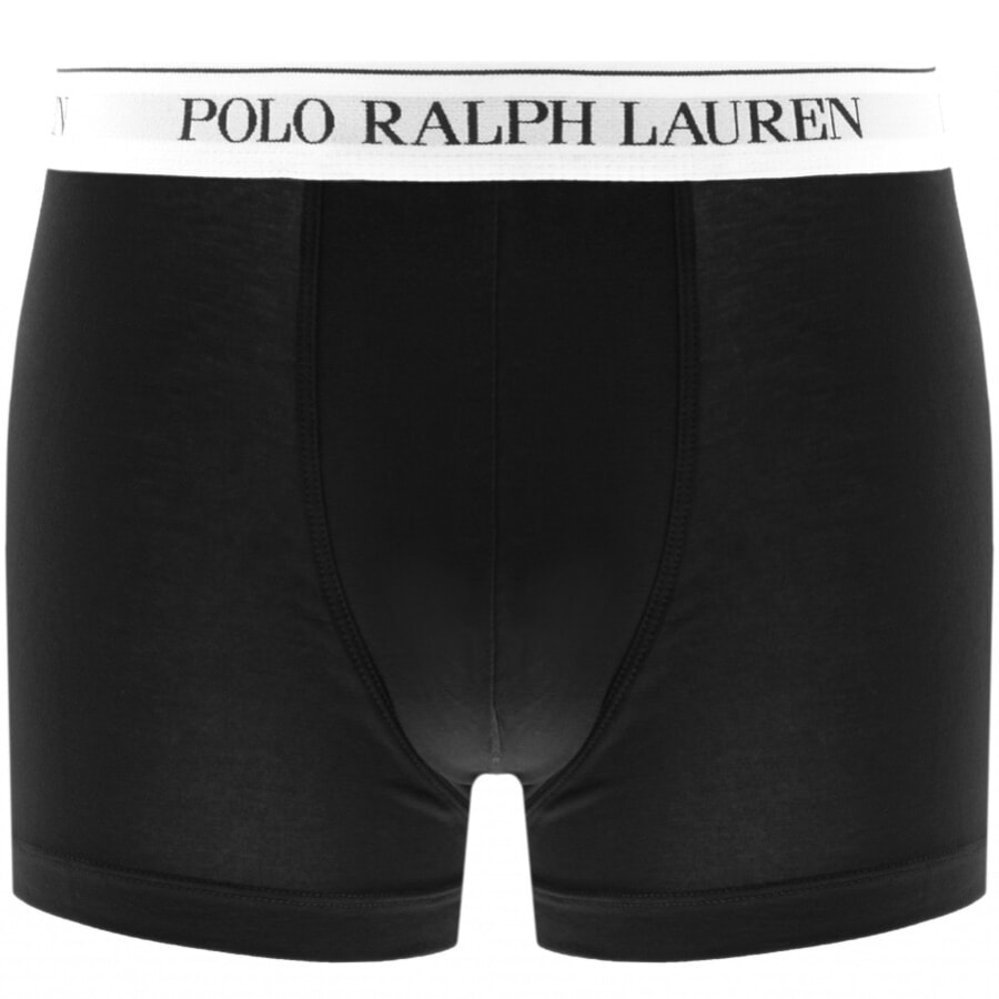 Image number 2 for Ralph Lauren Underwear 3 Pack Trunks Black