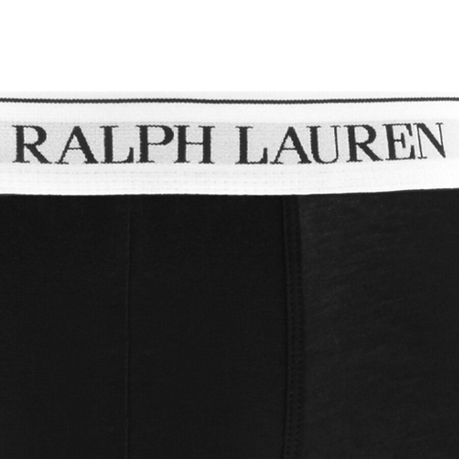 Image number 3 for Ralph Lauren Underwear 3 Pack Trunks Black