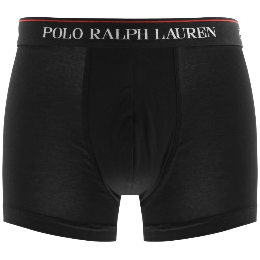 Image number 3 for Ralph Lauren Underwear 3 Pack Trunks Black