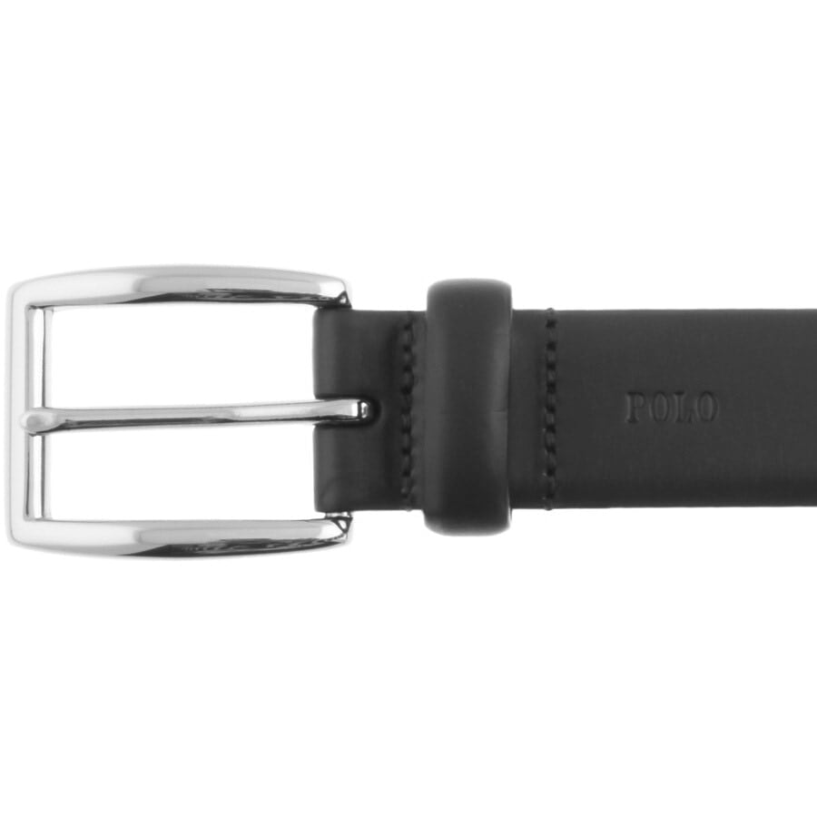 Image number 3 for Ralph Lauren Harness Leather Belt Black