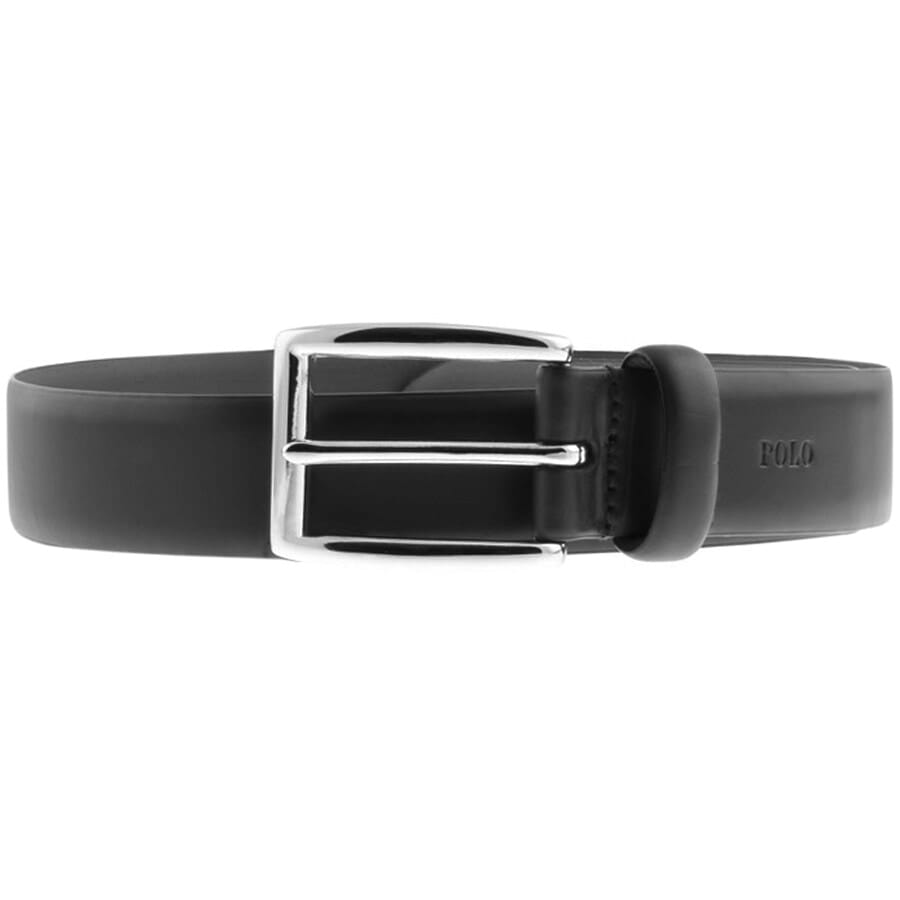 Image number 1 for Ralph Lauren Harness Leather Belt Black