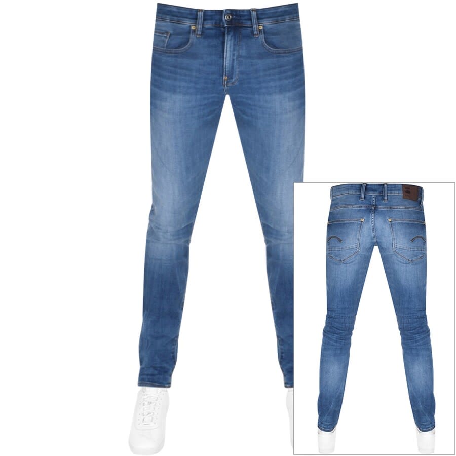 Image number 1 for G Star Raw Revend Jeans Mid Wash Blue
