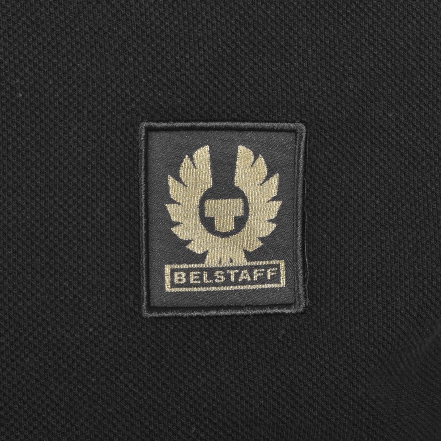 Image number 3 for Belstaff Logo Long Sleeve Polo T Shirt Black