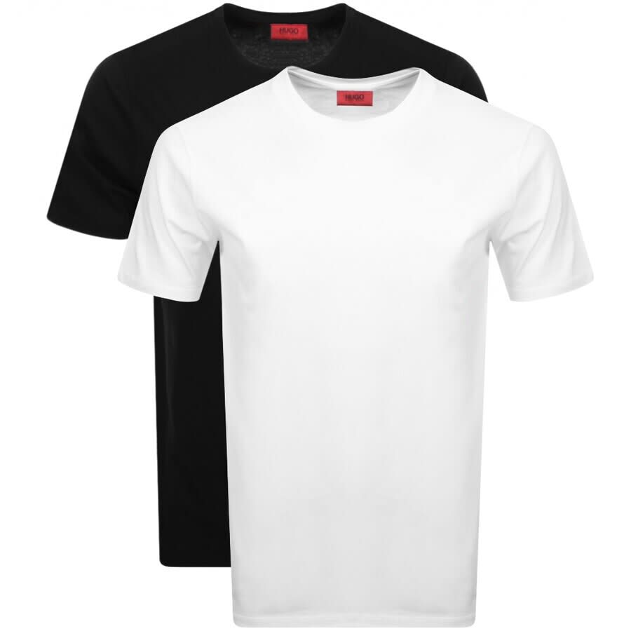 Image number 1 for HUGO Double Pack Crew Neck T Shirt