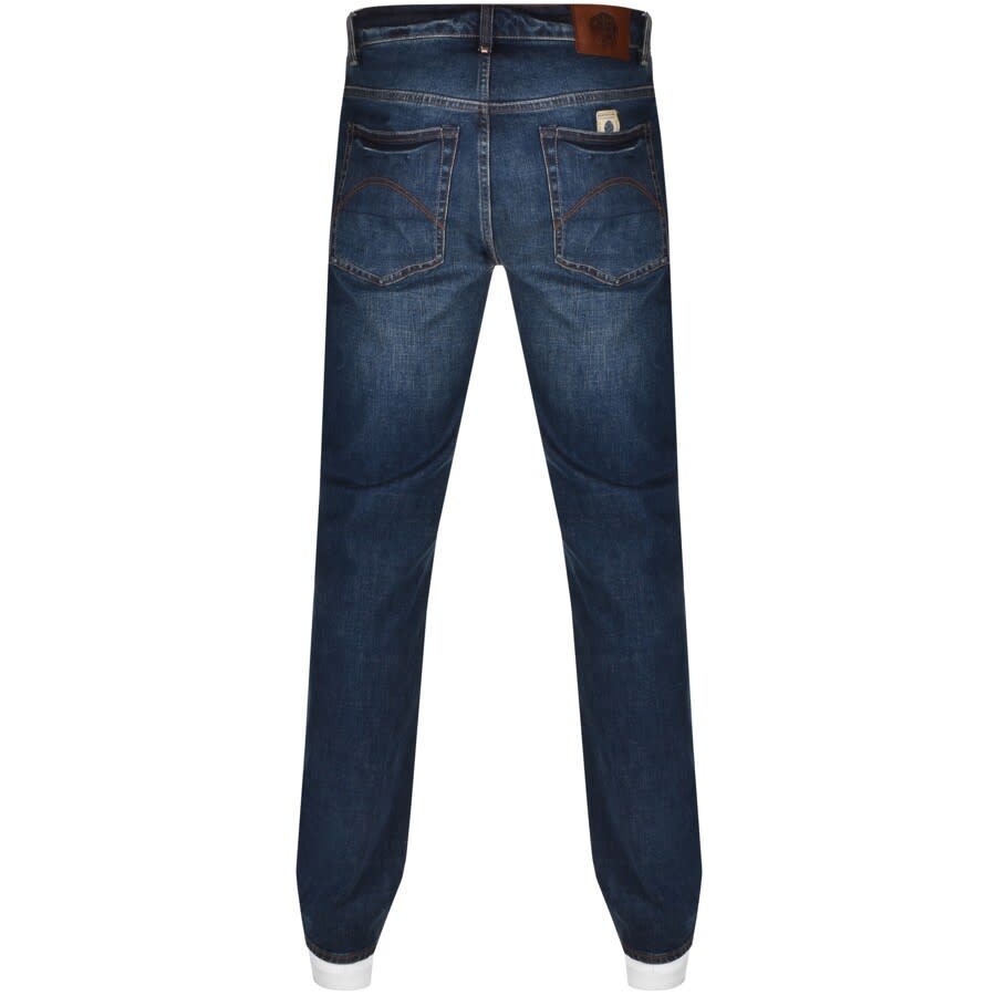 Image number 2 for Pretty Green Burnage Jeans Mid Wash Navy