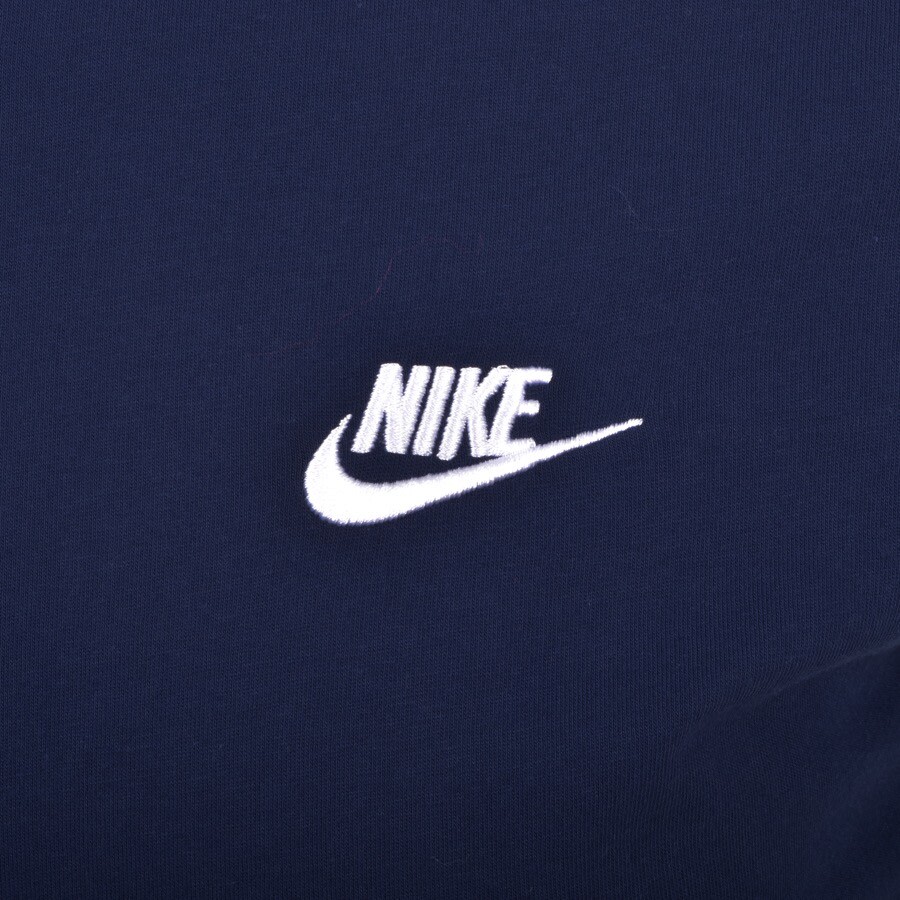 Image number 3 for Nike Crew Neck Club T Shirt Navy