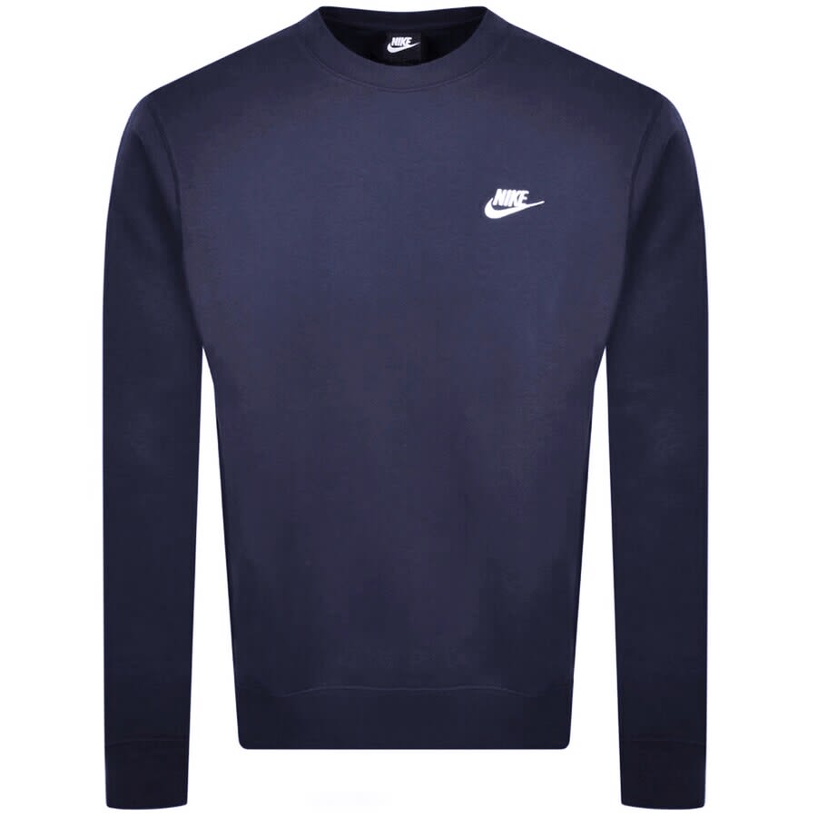 Image number 1 for Nike Crew Neck Club Sweatshirt Navy