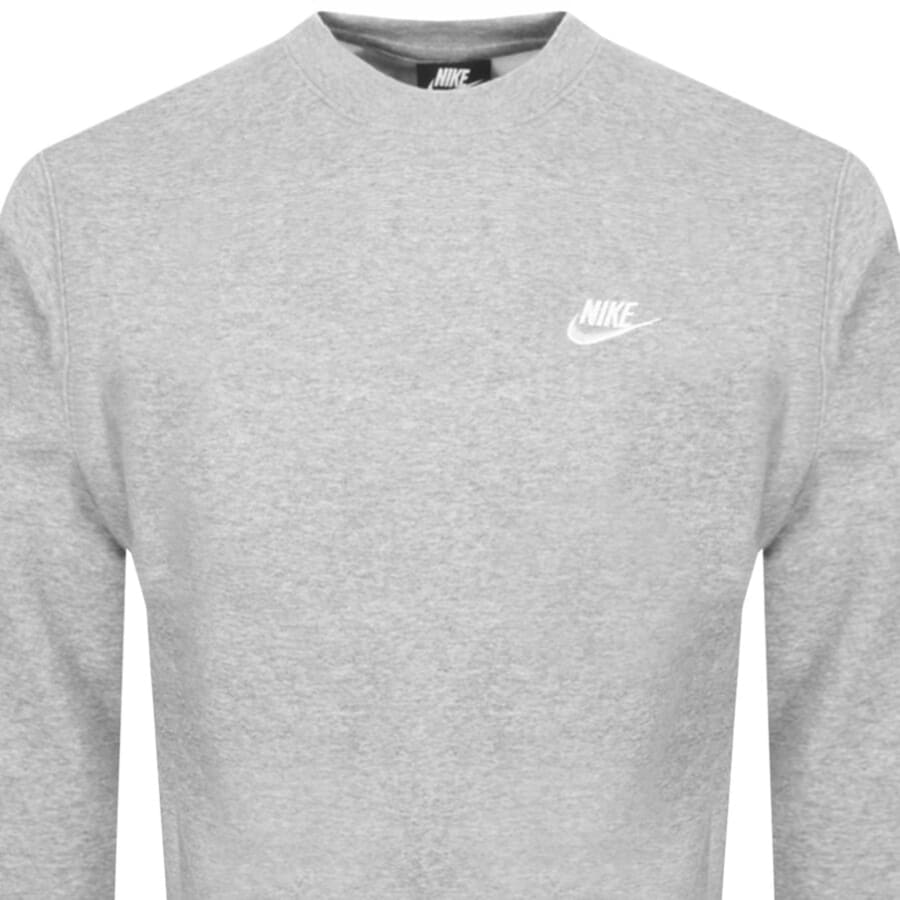 Image number 2 for Nike Club Sweatshirt Grey
