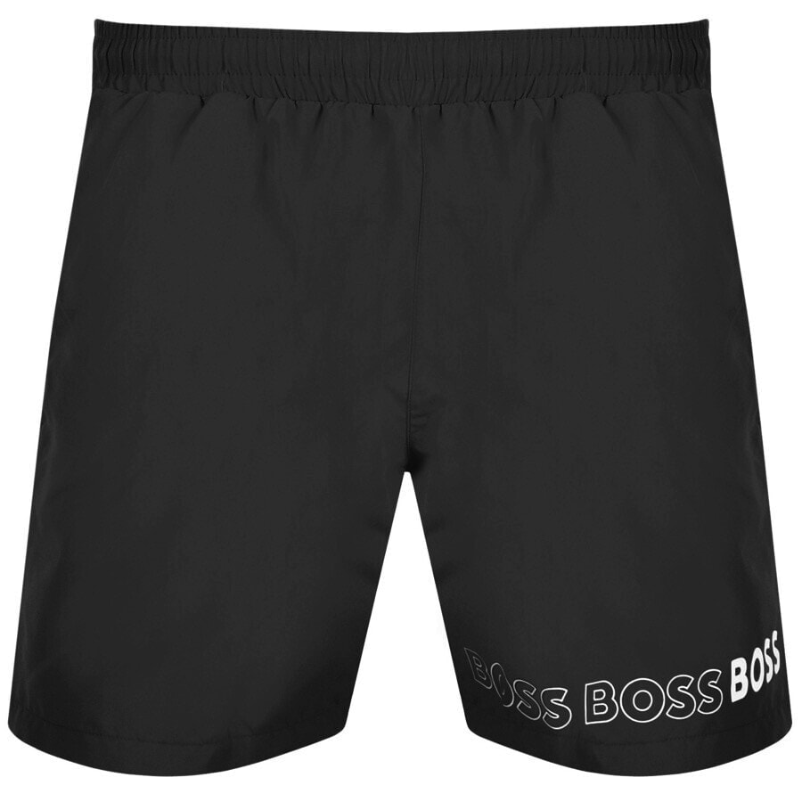 Image number 1 for BOSS Dolphin Swim Shorts Black
