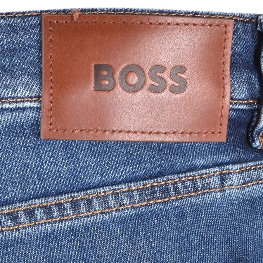 Image number 3 for BOSS Maine 3 Jeans Mid Wash Navy