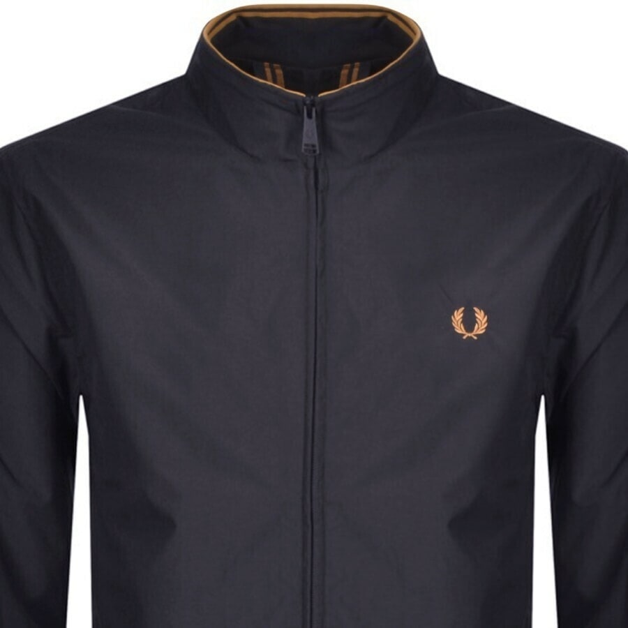 Image number 2 for Fred Perry Brentham Jacket Navy
