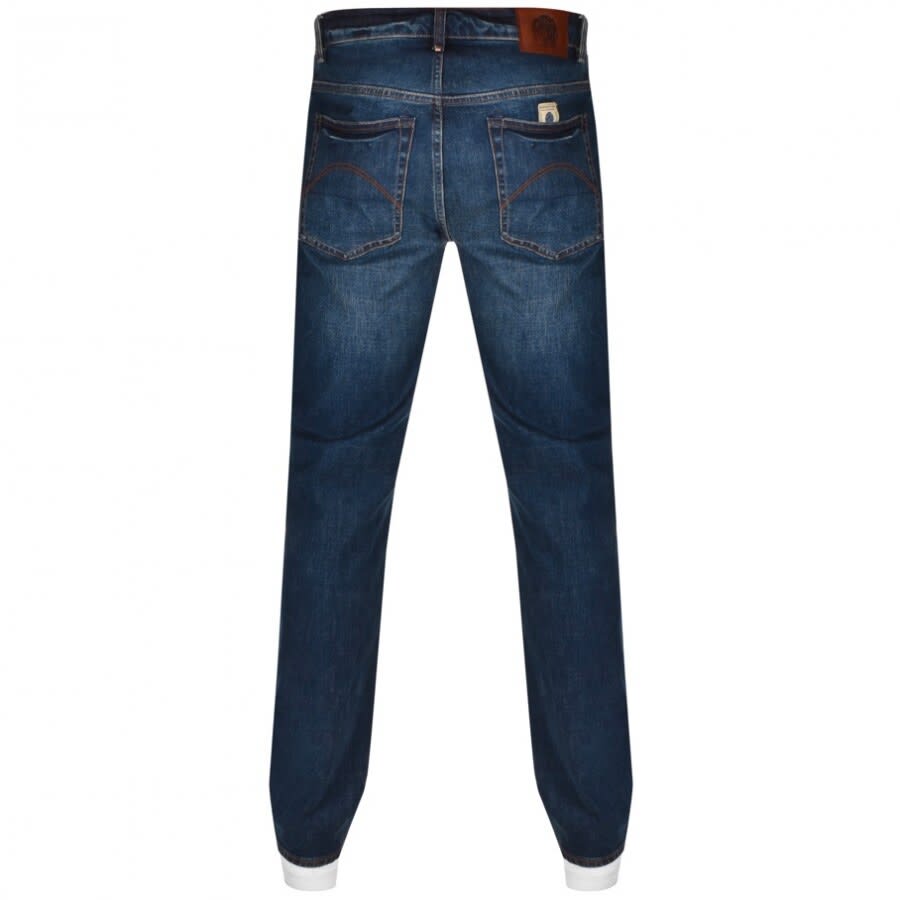 Image number 2 for Pretty Green Burnage Jeans Dark Wash Navy