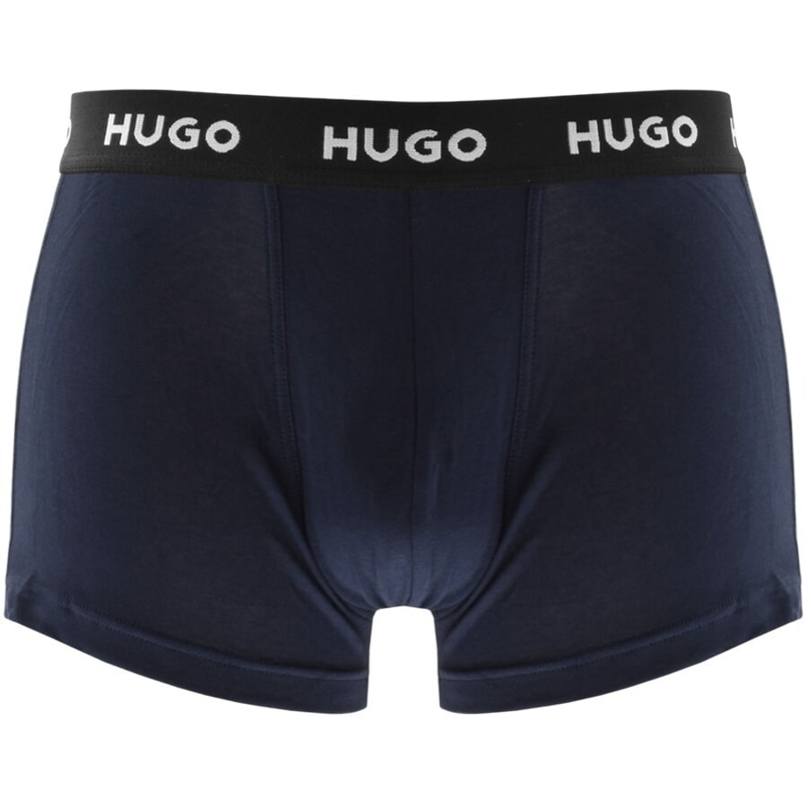 Image number 2 for HUGO Triple Pack Trunks Navy