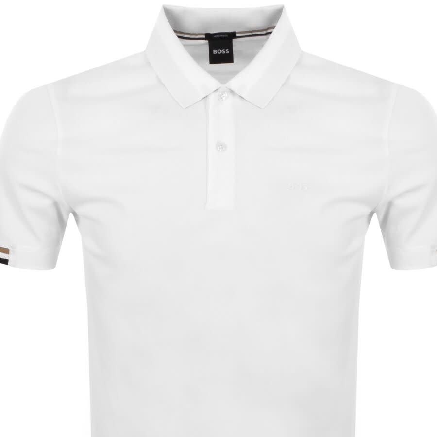 BOSS Parlay 147 Short Sleeved Polo T Shirt White | Mainline Menswear ...