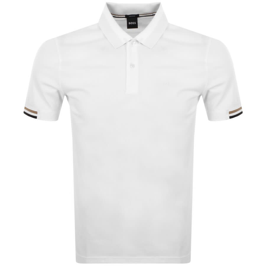 Image number 1 for BOSS Parlay 147 Short Sleeved Polo T Shirt White