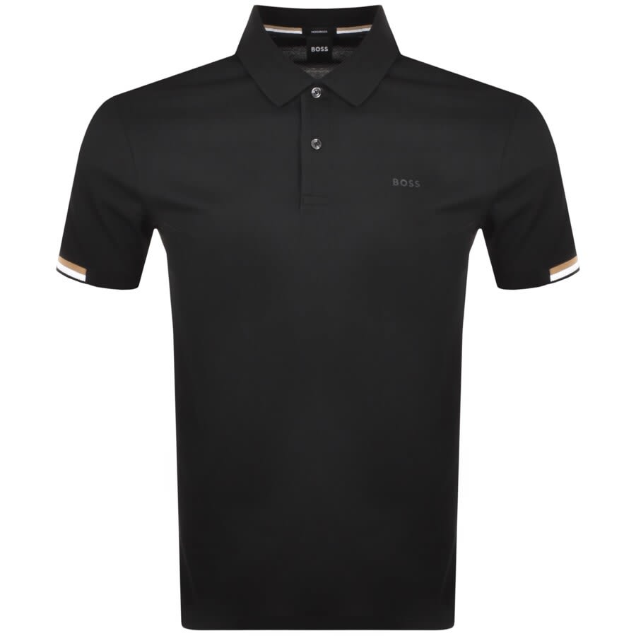 Image number 1 for BOSS Parlay 147 Short Sleeved Polo T Shirt Black