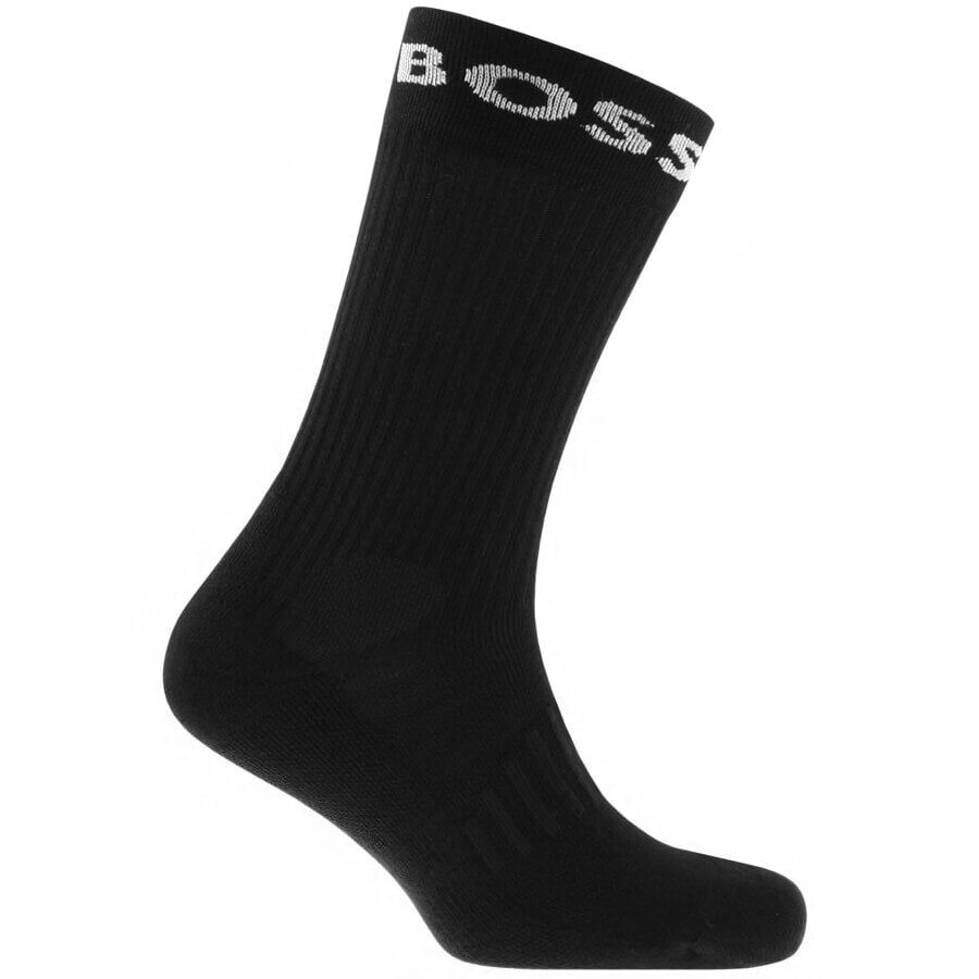 Image number 2 for BOSS Double Pack Socks Black