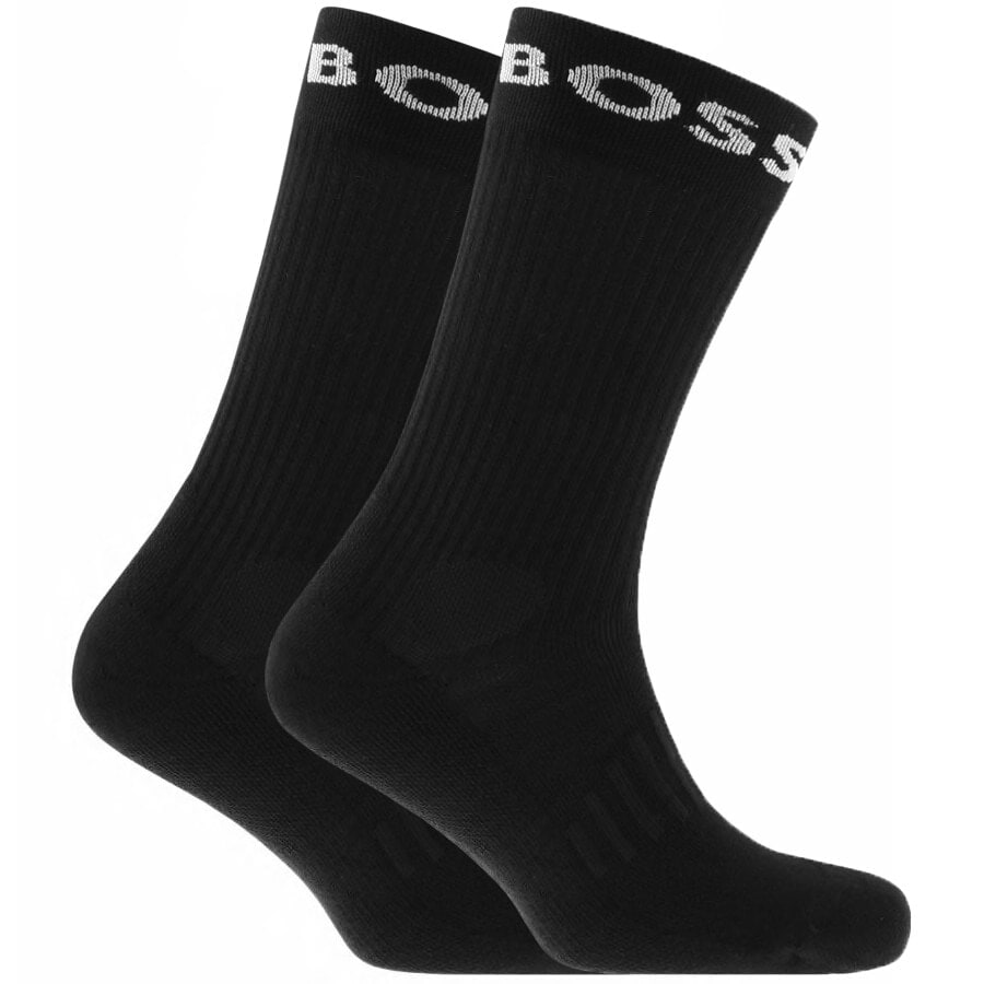 Image number 1 for BOSS Double Pack Socks Black