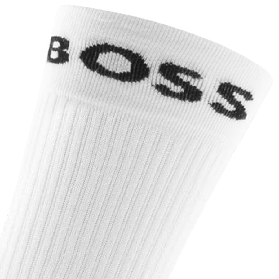 Image number 3 for BOSS 2 Pack Socks White