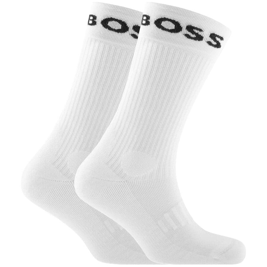 Image number 1 for BOSS 2 Pack Socks White