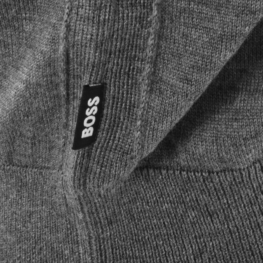 Image number 3 for BOSS Leno P Knit Jumper Grey