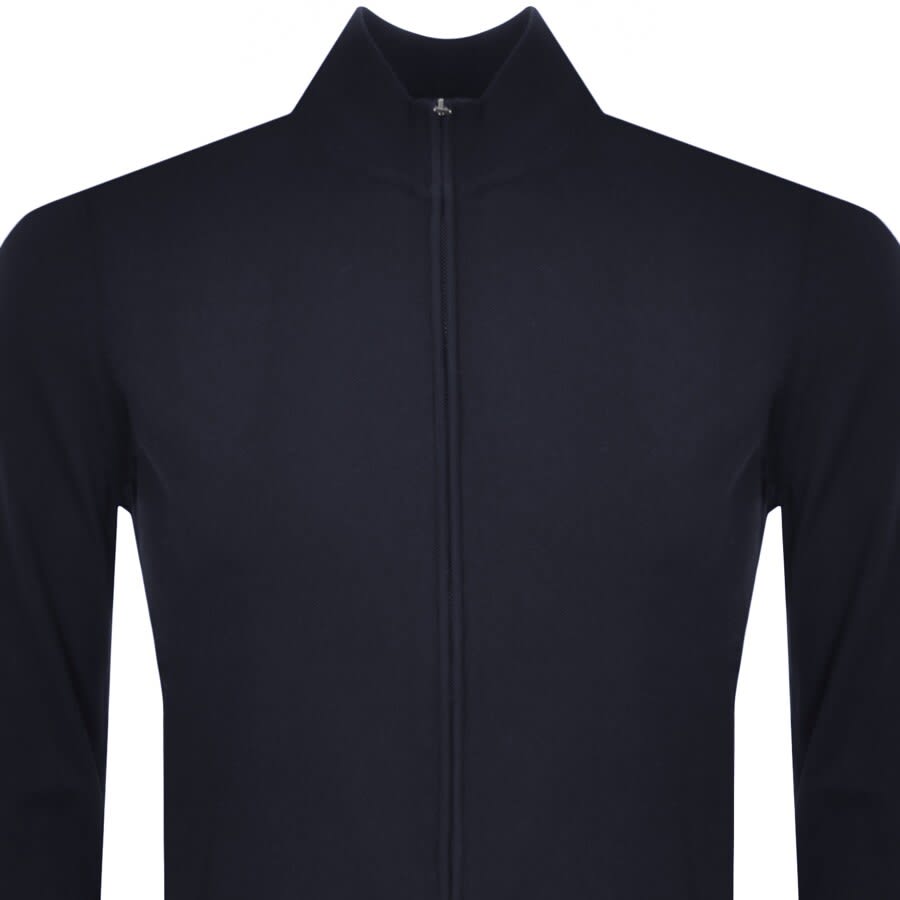 Image number 2 for BOSS Balonso Full Zip Knit Jumper Navy