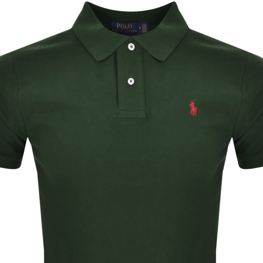 Image number 2 for Ralph Lauren Slim Fit Polo T Shirt Green