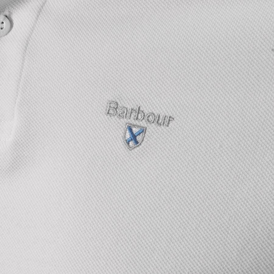 Image number 3 for Barbour Pique Polo T Shirt White