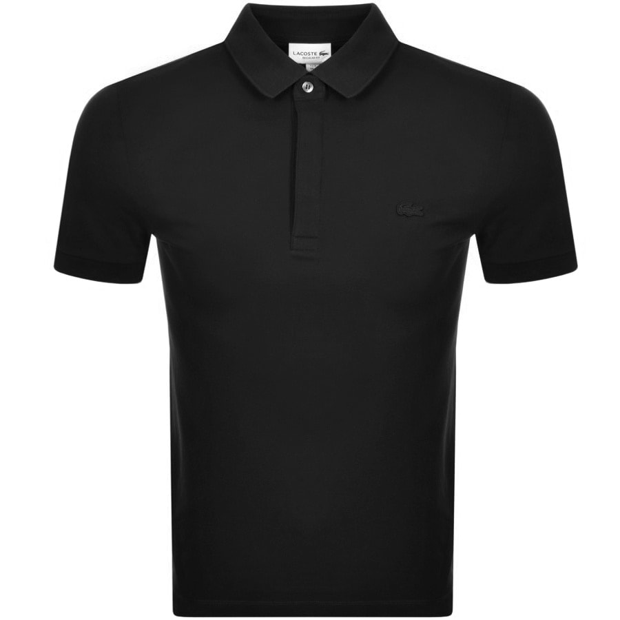 Image number 1 for Lacoste Short Sleeved Polo T Shirt Black