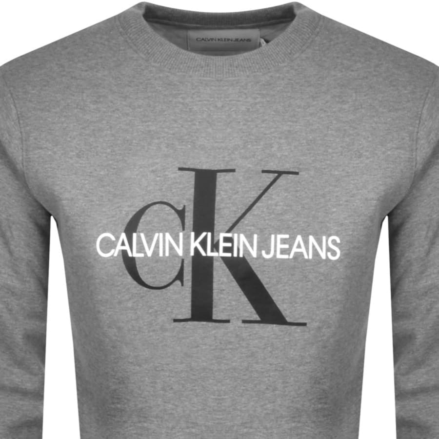 Image number 2 for Calvin Klein Jeans Iconic Sweatshirt Grey