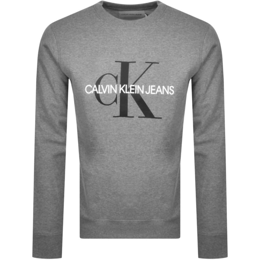 Calvin Klein Jeans Iconic Sweatshirt Grey | Mainline Menswear