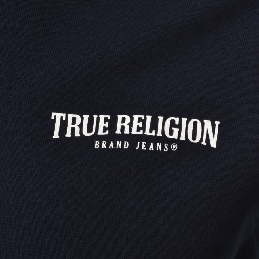 Image number 3 for True Religion Logo Zip Hoodie Navy