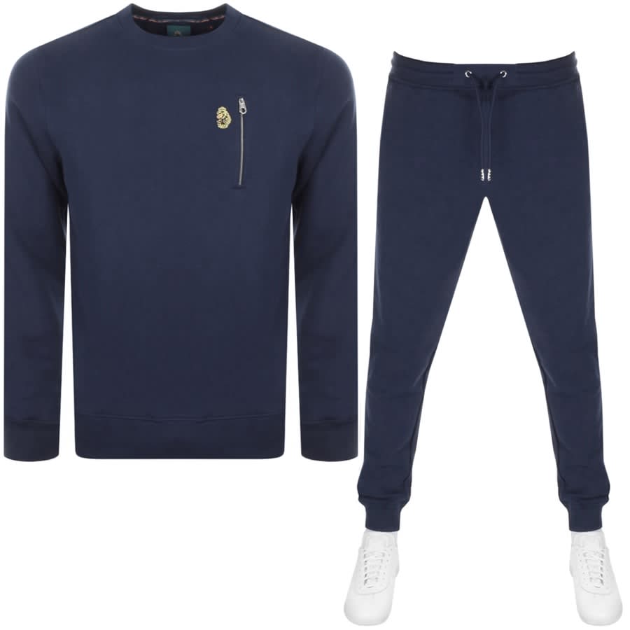 Image number 1 for Luke 1977  Paris And Rome Tracksuit Navy