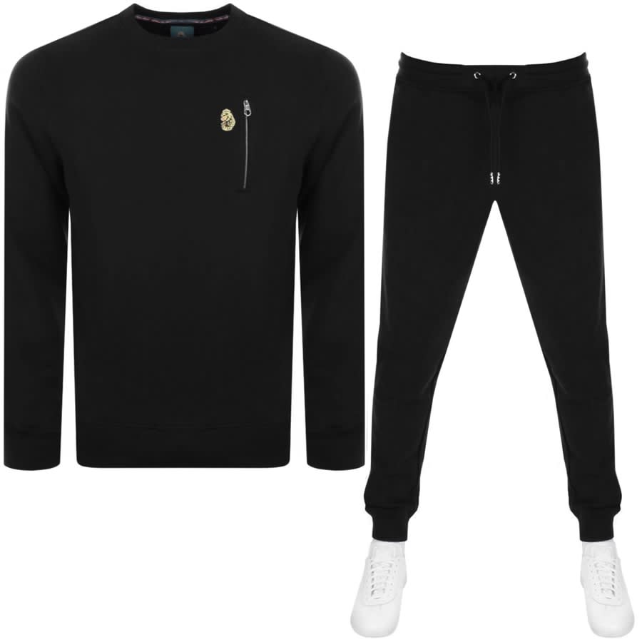 Image number 1 for Luke 1977  Paris And Rome Tracksuit Black