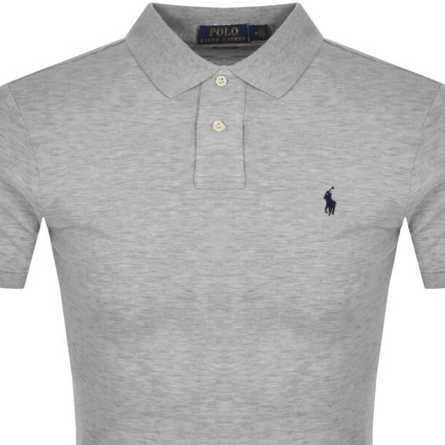 Image number 2 for Ralph Lauren Slim Fit Polo T Shirt Grey