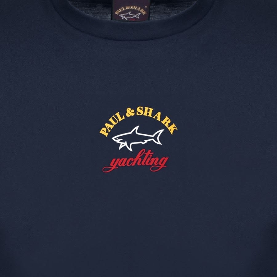 Image number 3 for Paul And Shark Logo T Shirt Navy