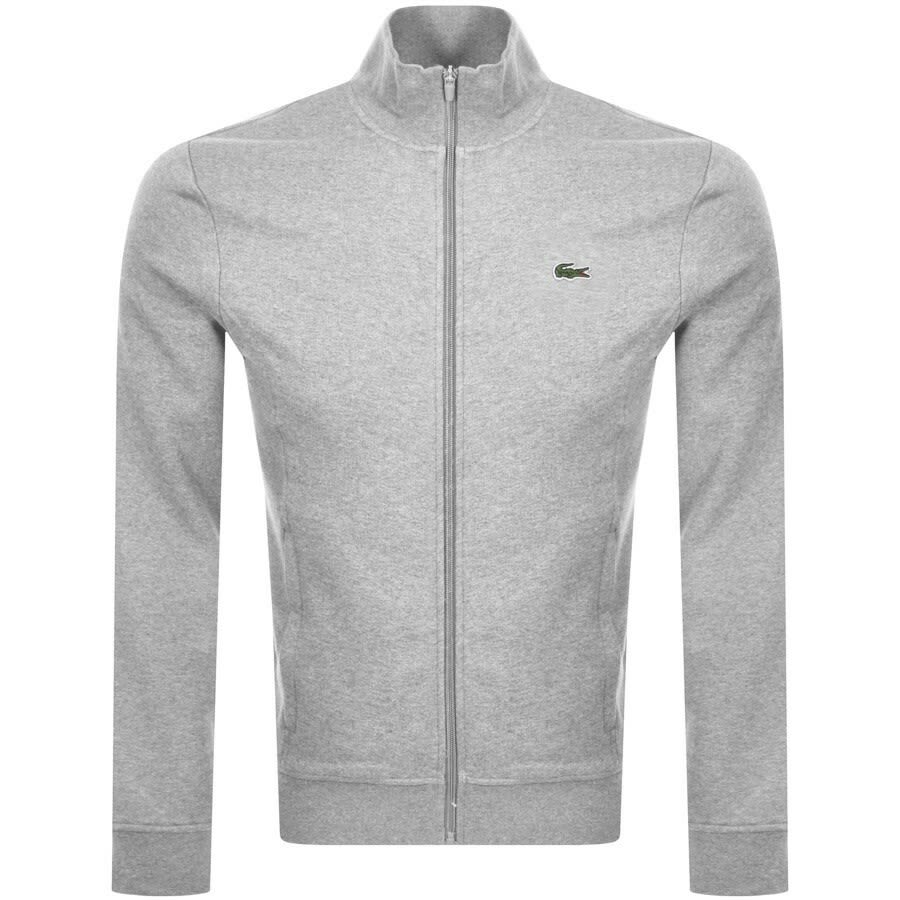 Image number 1 for Lacoste Zip Up Sweatshirt Grey