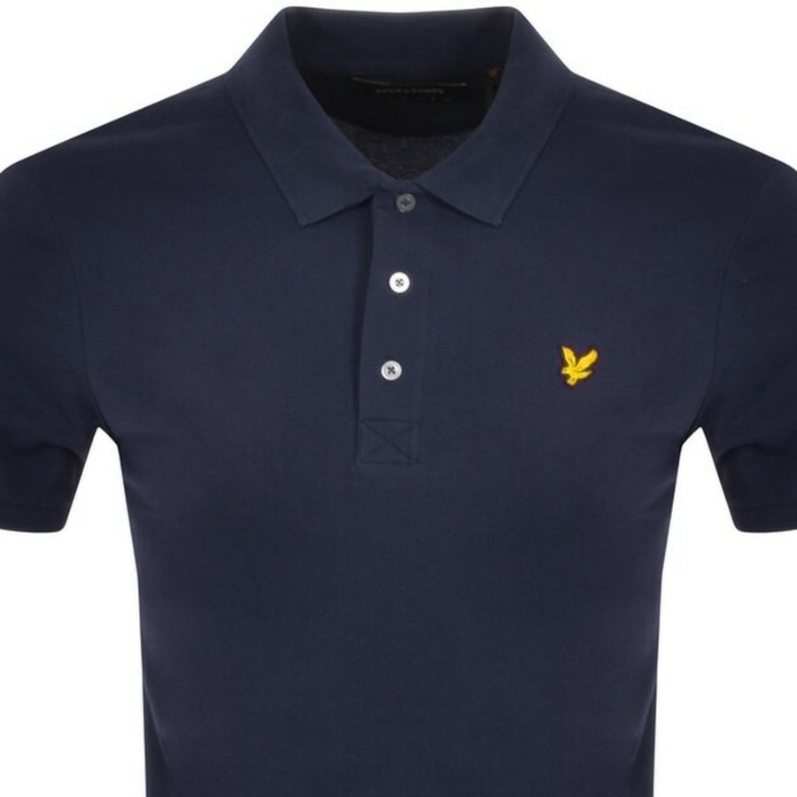 Image number 2 for Lyle And Scott Short Sleeved Polo T Shirt Navy