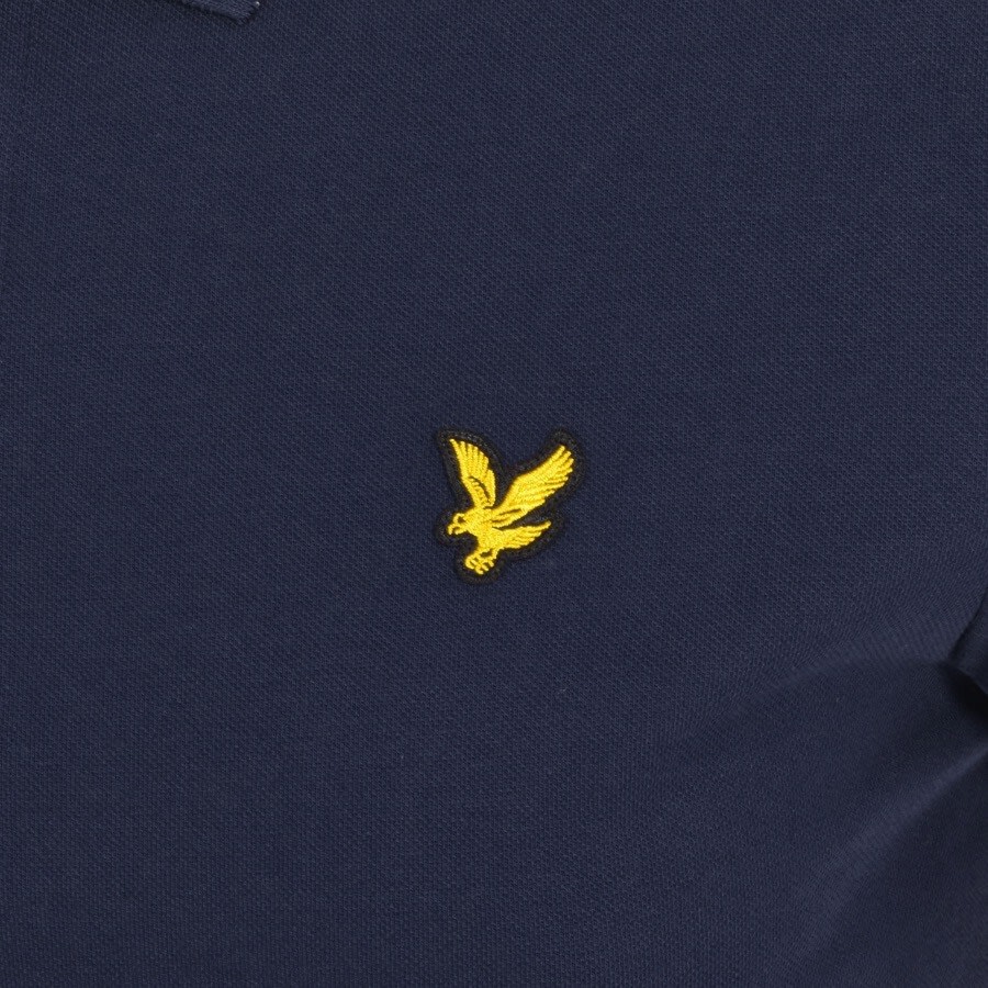 Image number 3 for Lyle And Scott Short Sleeved Polo T Shirt Navy