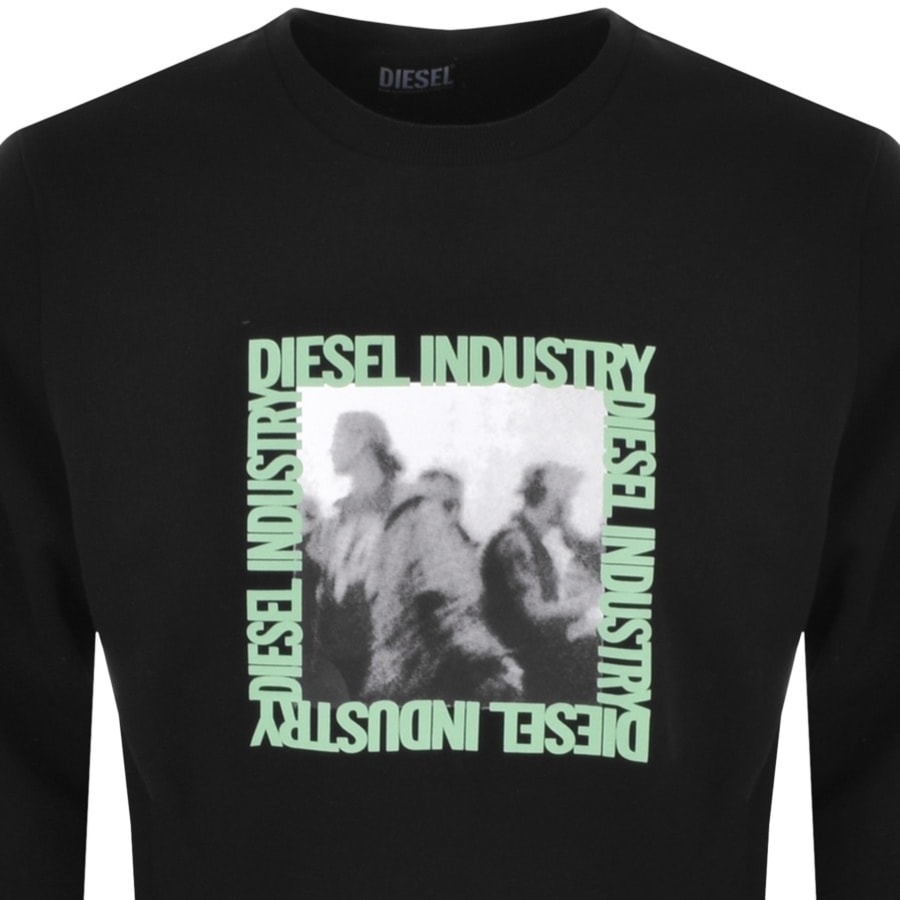 Image number 2 for Diesel S Ginn Logo Sweatshirt Black