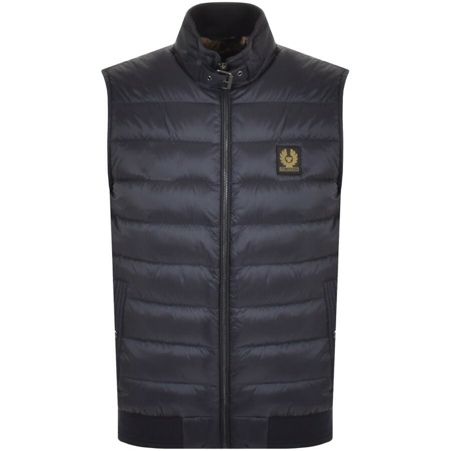 Image number 1 for Belstaff Circuit Padded Gilet Navy